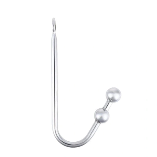 4417 Anal Balls Stainless Pleasurable Two Steel Hook 0411